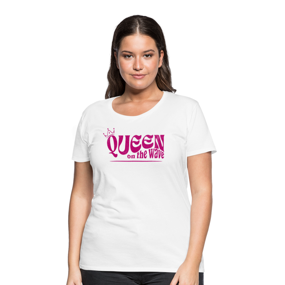 Frauen Premium T-Shirt -Queen on the wave- - Weiß