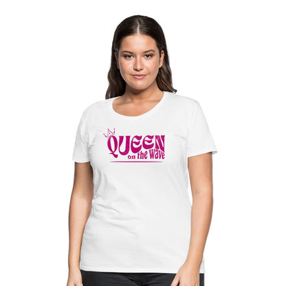 Frauen Premium T-Shirt -Queen on the wave- - Weiß