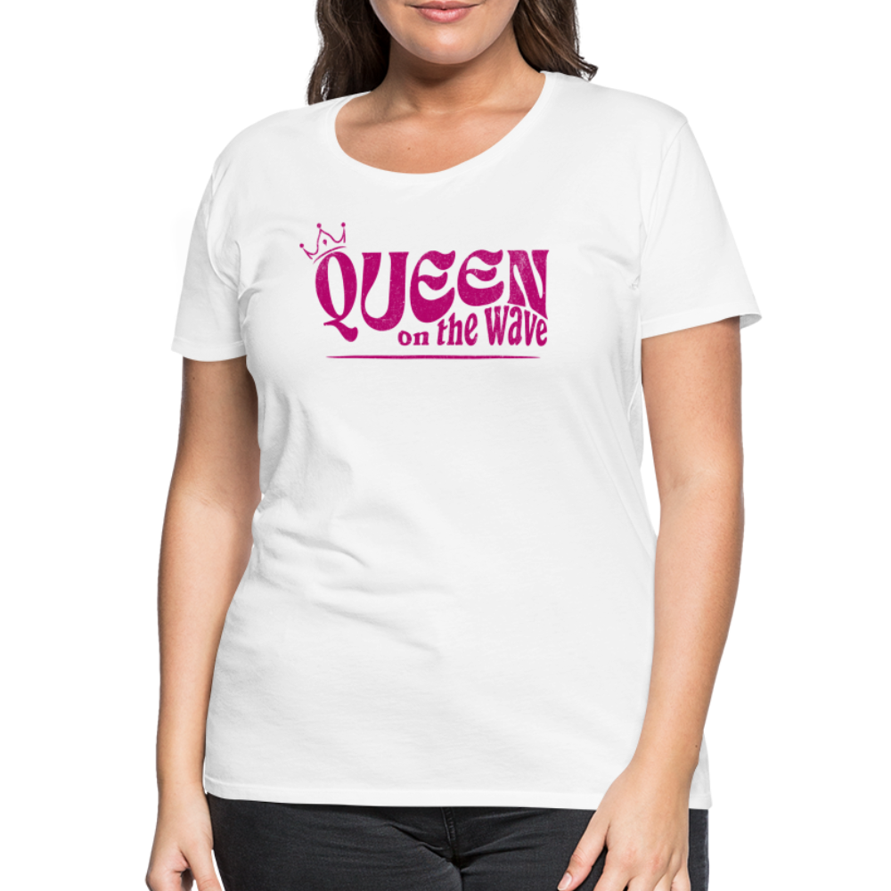 Frauen Premium T-Shirt -Queen on the wave- - Weiß