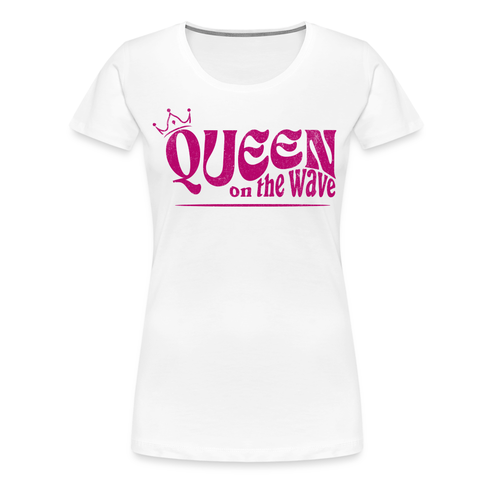 Frauen Premium T-Shirt -Queen on the wave- - Weiß