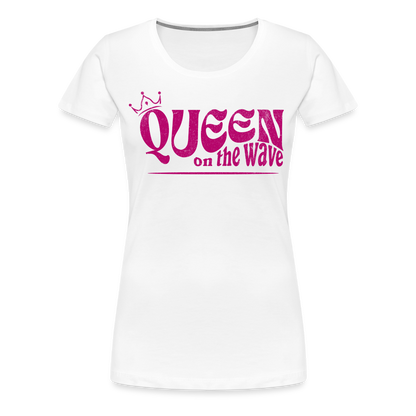 Frauen Premium T-Shirt -Queen on the wave- - Weiß