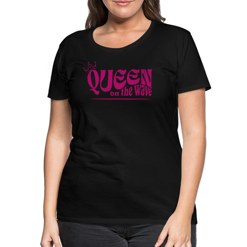 Frauen Premium T-Shirt -Queen on the wave- - Schwarz