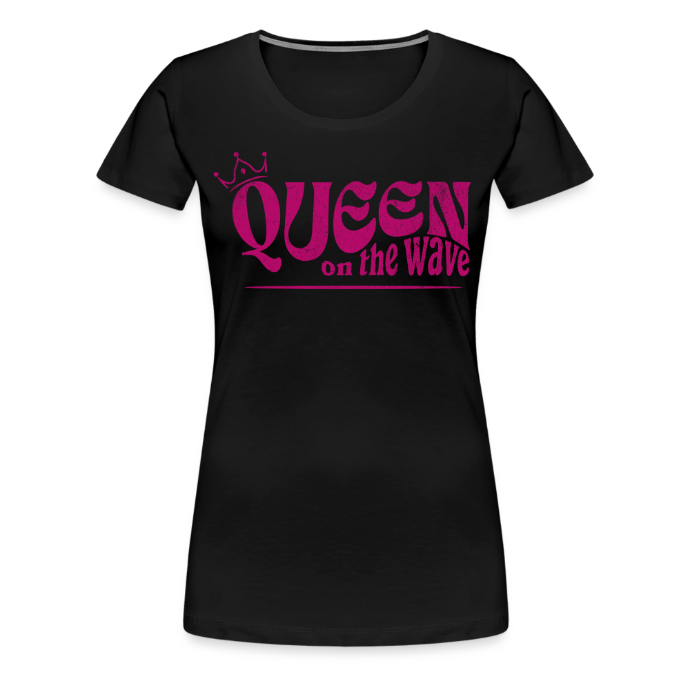 Frauen Premium T-Shirt -Queen on the wave- - Schwarz