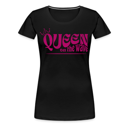 Frauen Premium T-Shirt -Queen on the wave- - Schwarz