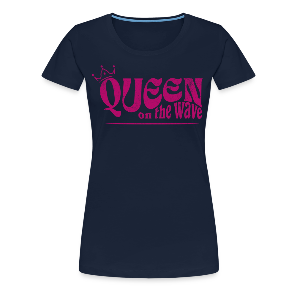 Frauen Premium T-Shirt -Queen on the wave- - Navy