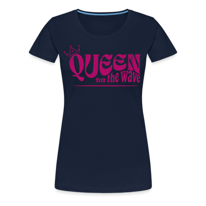 Frauen Premium T-Shirt -Queen on the wave- - Navy