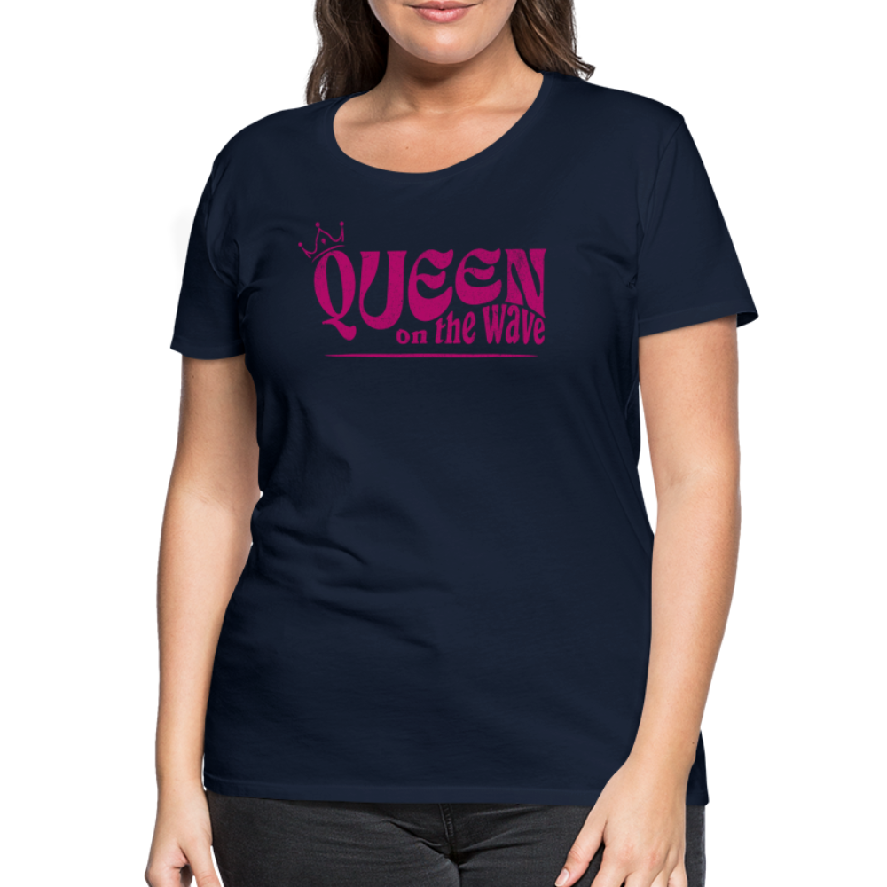 Frauen Premium T-Shirt -Queen on the wave- - Navy