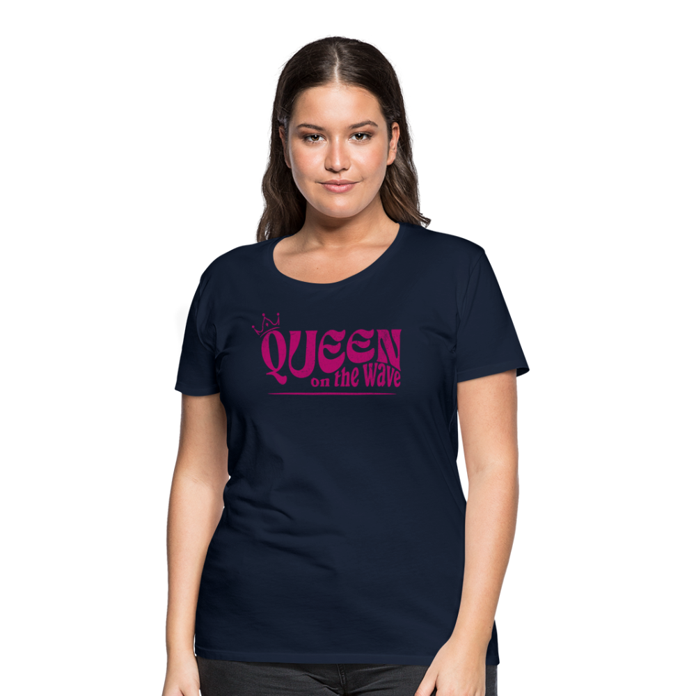 Frauen Premium T-Shirt -Queen on the wave- - Navy