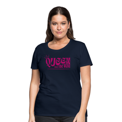 Frauen Premium T-Shirt -Queen on the wave- - Navy