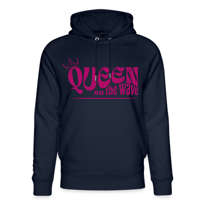 Unisex Hoodie -Queen on the wave- - Navy