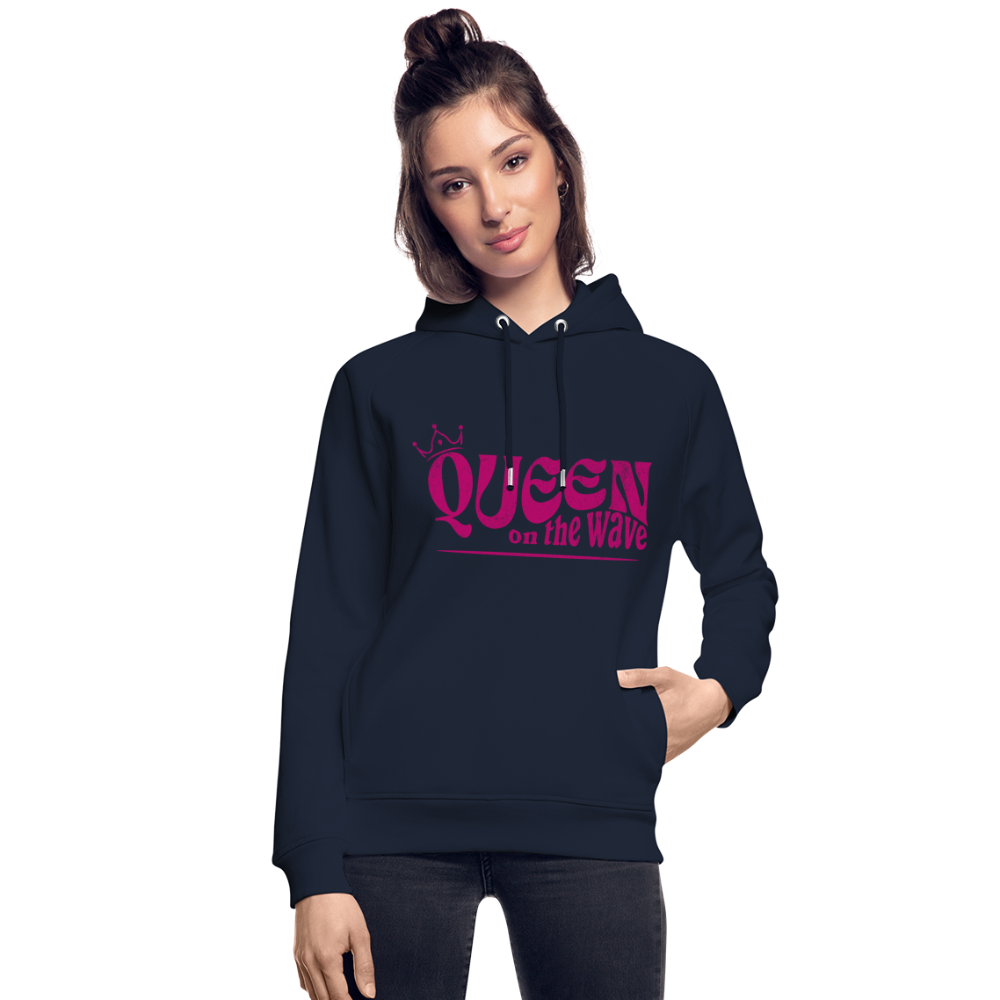 Unisex Hoodie -Queen on the wave- - Navy