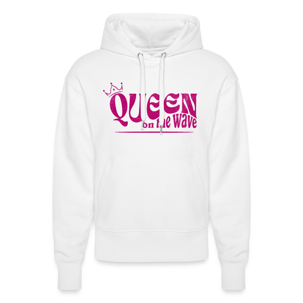 Unisex Relaxed Fit Hoodie -Queen on the wave- - Weiß