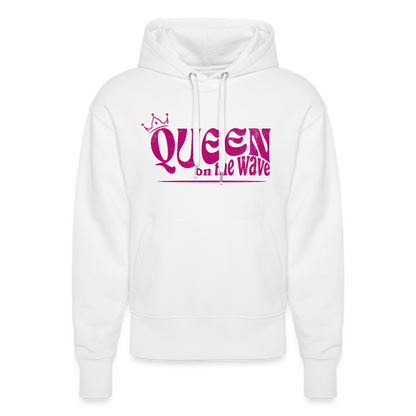 Unisex Relaxed Fit Hoodie -Queen on the wave- - Weiß