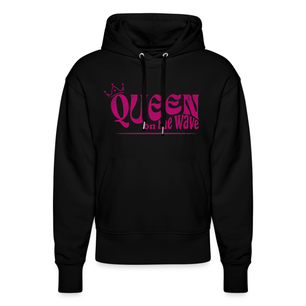 Unisex Relaxed Fit Hoodie -Queen on the wave- - Schwarz