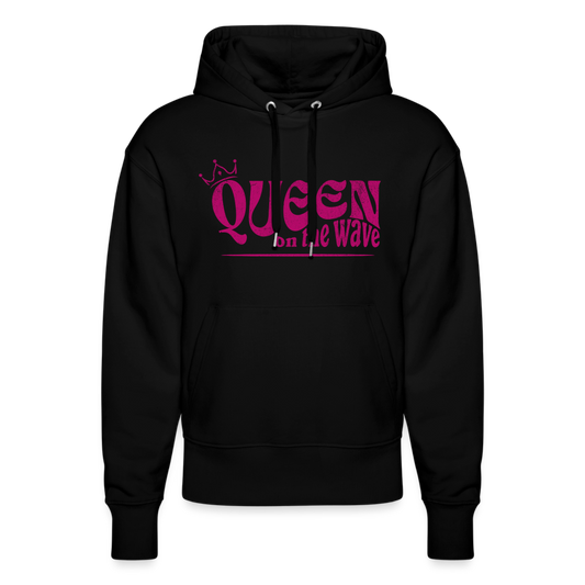 Unisex Relaxed Fit Hoodie -Queen on the wave- - Schwarz