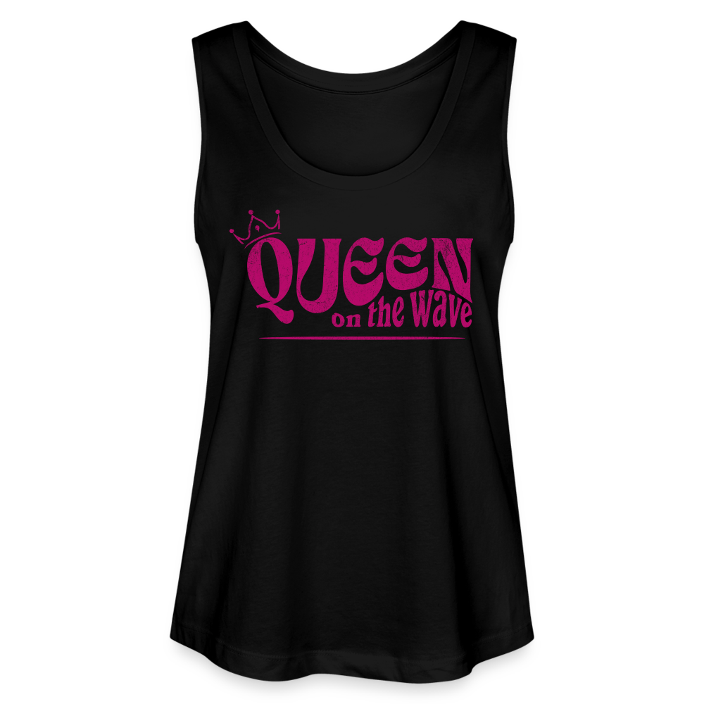 Frauen Bio Tank Top MINTER -Queen on the wave- - Schwarz