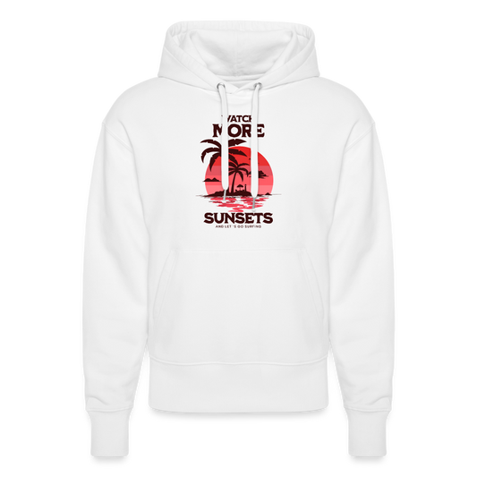 Unisex Relaxed Fit Hoodie- watch more sunsets - Weiß