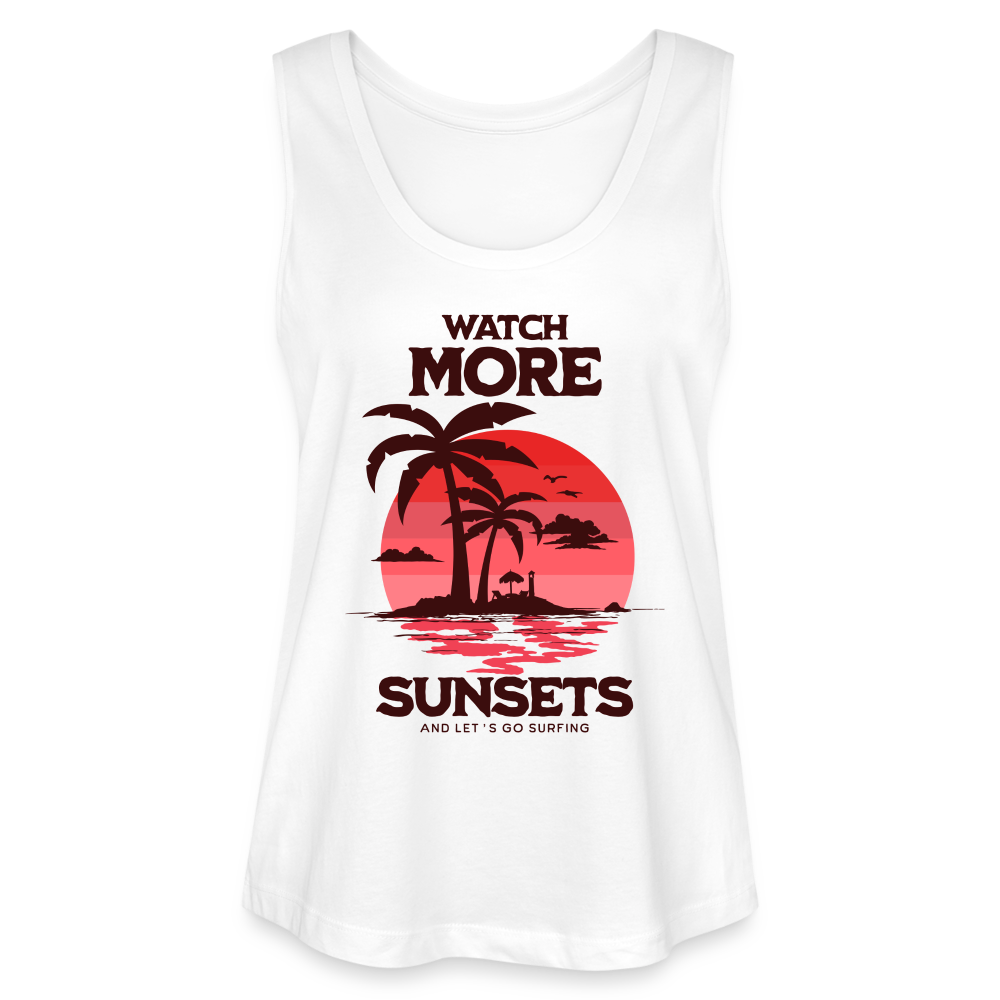 Frauen Tank Top MINTER - watch more sunsets - Weiß