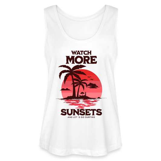 Frauen Tank Top MINTER - watch more sunsets - Weiß