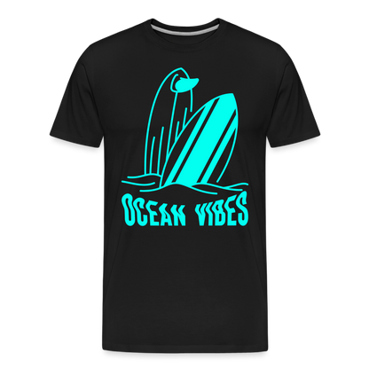 Männer Premium T-Shirt -ocean vibes- - Schwarz