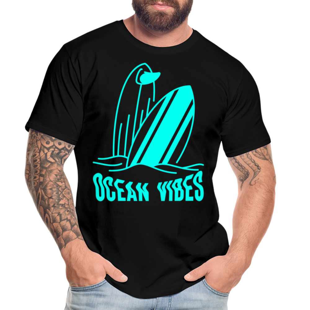 Männer Premium T-Shirt -ocean vibes- - Schwarz