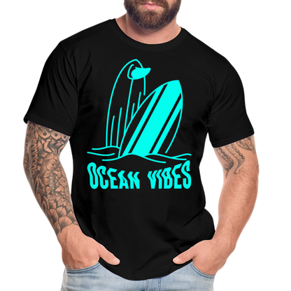 Männer Premium T-Shirt -ocean vibes- - Schwarz