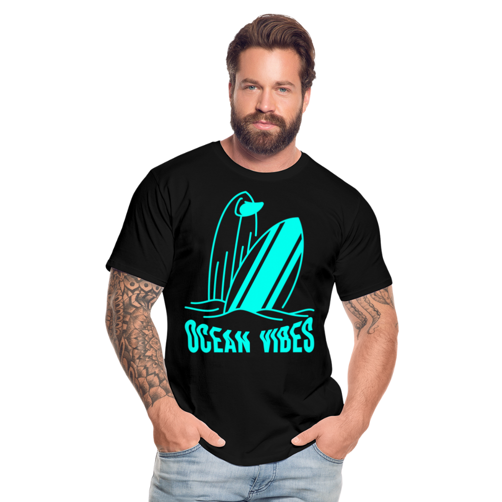 Männer Premium T-Shirt -ocean vibes- - Schwarz