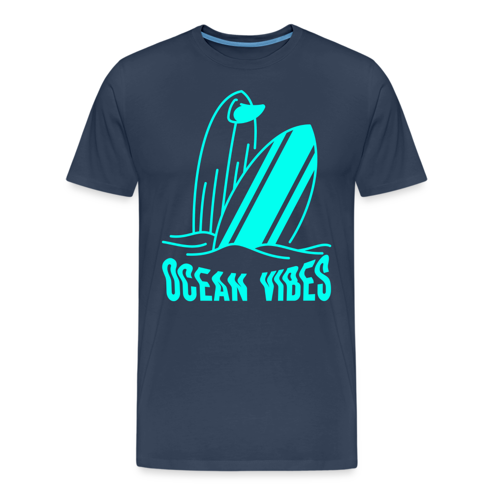 Männer Premium T-Shirt -ocean vibes- - Navy