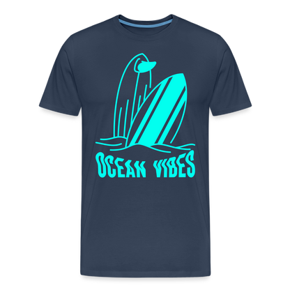 Männer Premium T-Shirt -ocean vibes- - Navy