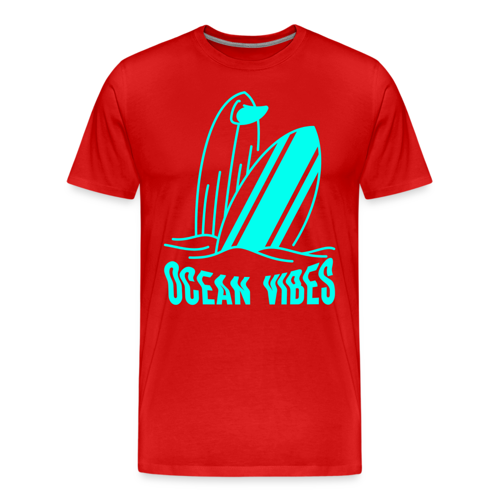 Männer Premium T-Shirt -ocean vibes- - Rot