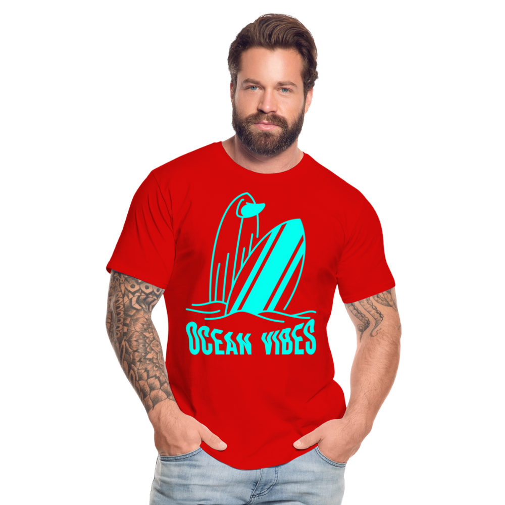 Männer Premium T-Shirt -ocean vibes- - Rot