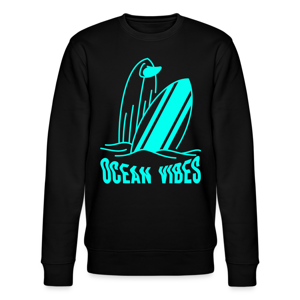 Männer Sweatshirt -ocean vibes- - Schwarz