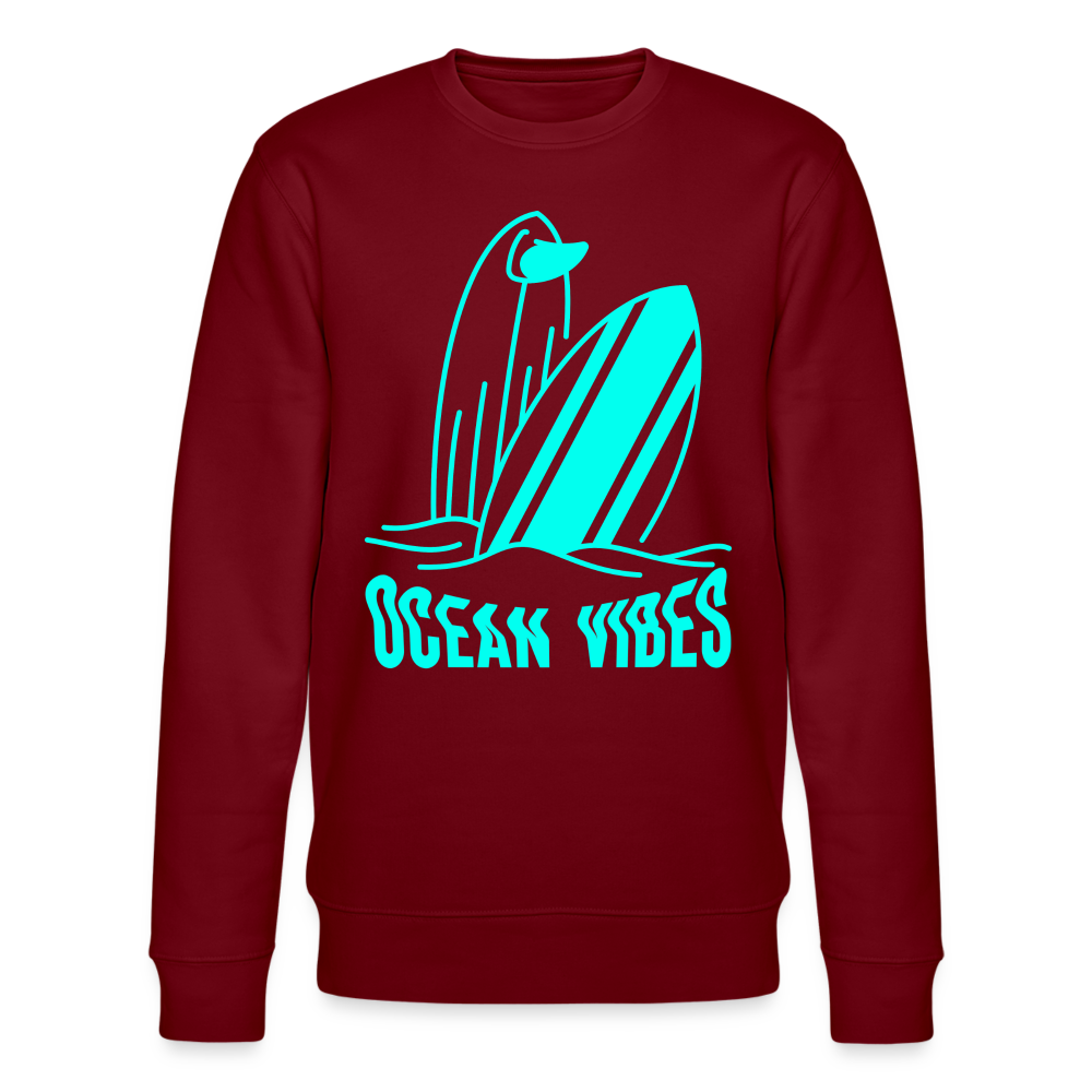 Männer Sweatshirt -ocean vibes- - Burgunderrot