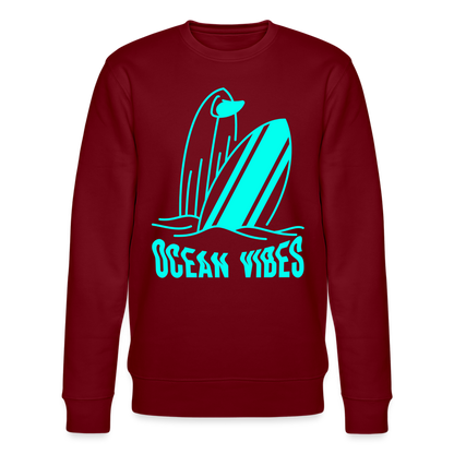 Männer Sweatshirt -ocean vibes- - Burgunderrot