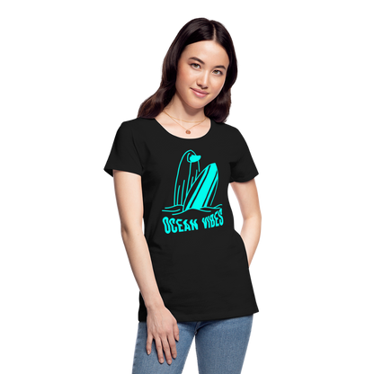 Frauen Premium Bio T-Shirt - Schwarz