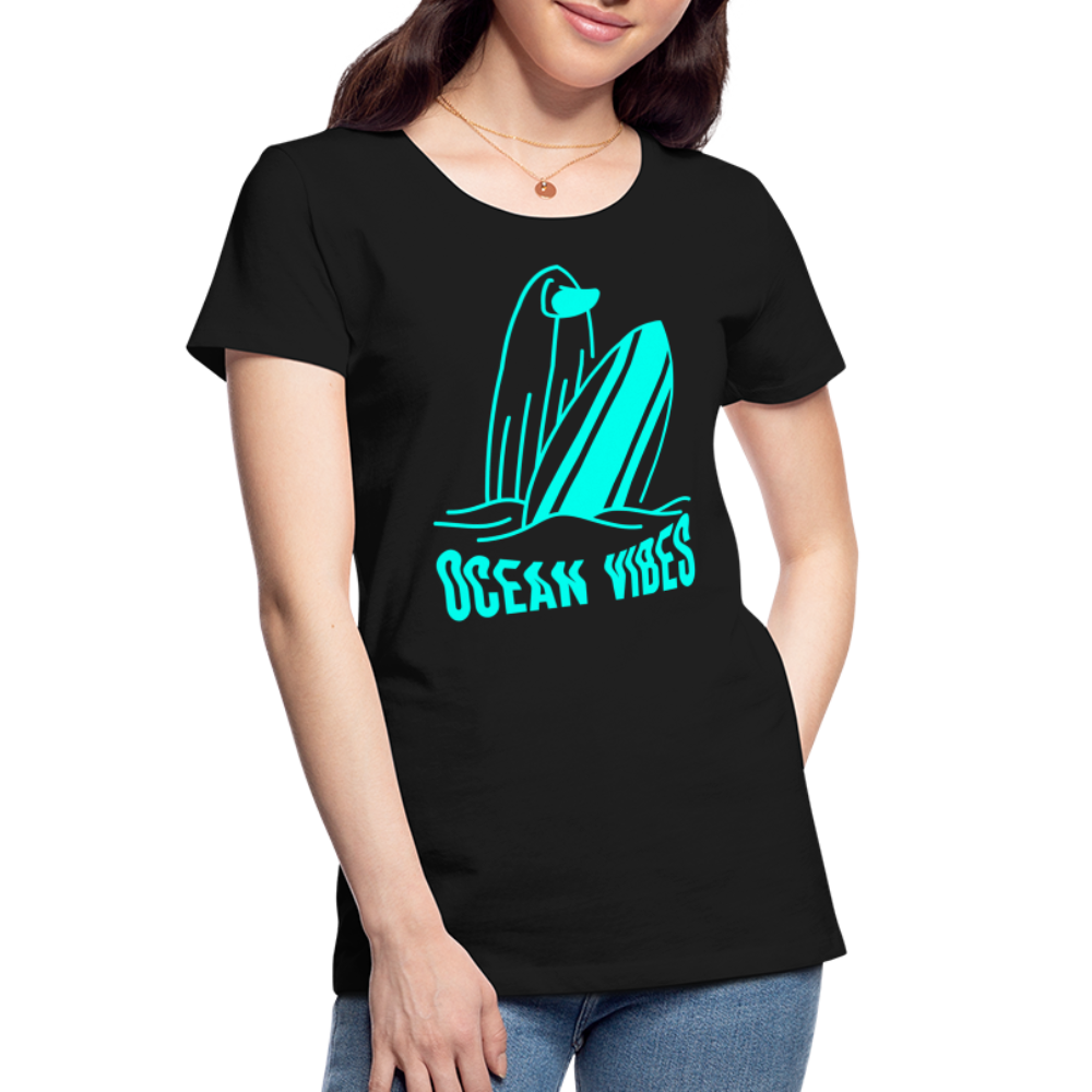 Frauen Premium Bio T-Shirt - Schwarz