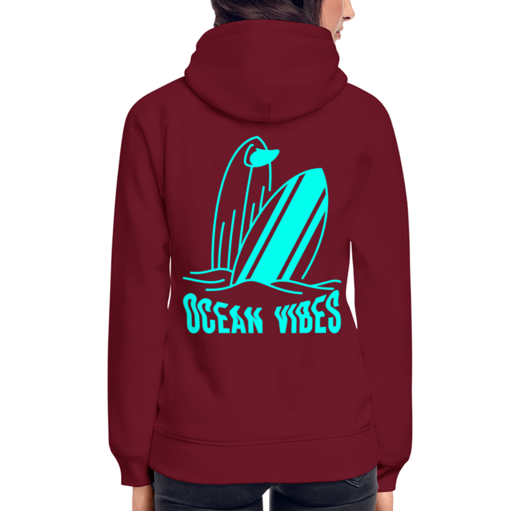 Unisex Hoodie -ocean vibes- - Burgunderrot