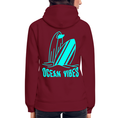 Unisex Hoodie -ocean vibes- - Burgunderrot