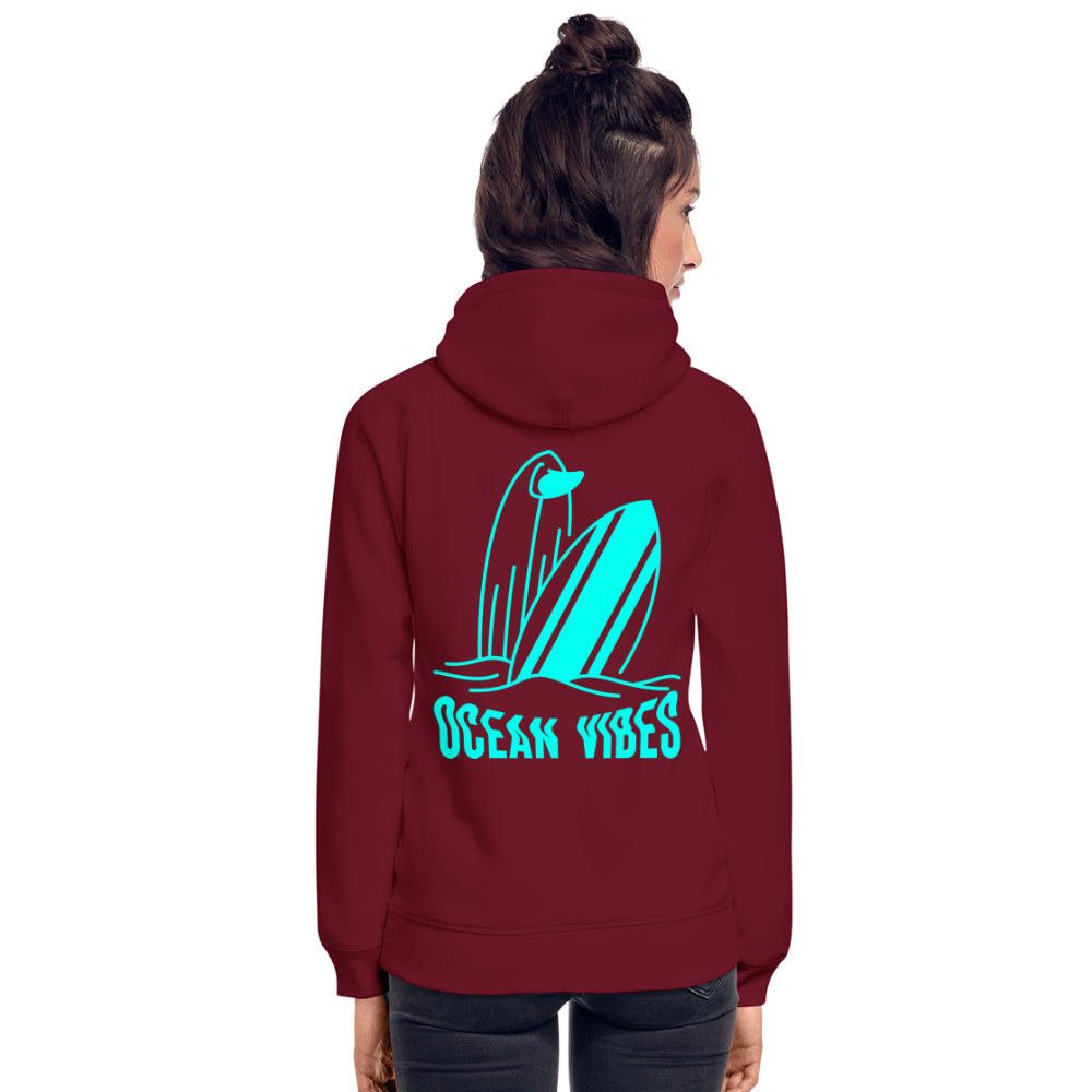 Unisex Hoodie -ocean vibes- - Burgunderrot