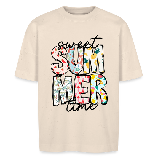 Unisex Oversize  T-Shirt -sweet summertime - Naturweiß