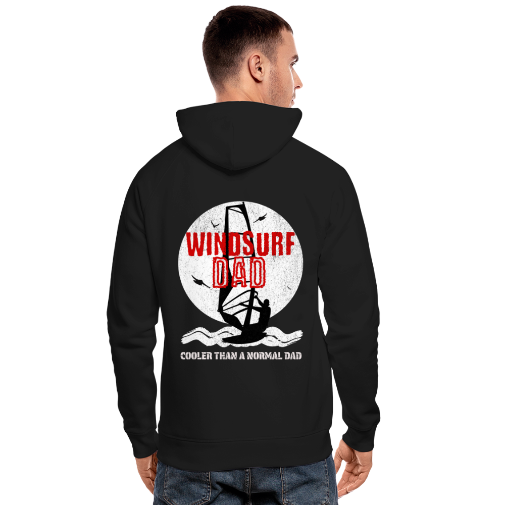 Unisex Bio-Hoodie -windsurf dad- - Schwarz