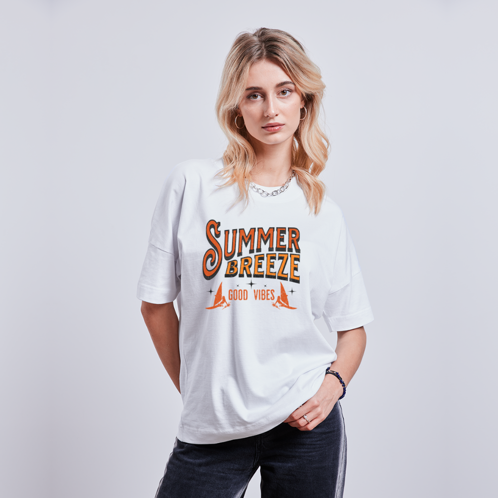 Unisex Oversize Bio-T-Shirt -summer breeze- - Weiß