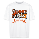 Unisex Oversize Bio-T-Shirt -summer breeze- - Weiß