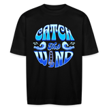 Unisex Oversize Bio-T-Shirt -catch the wind- - Schwarz