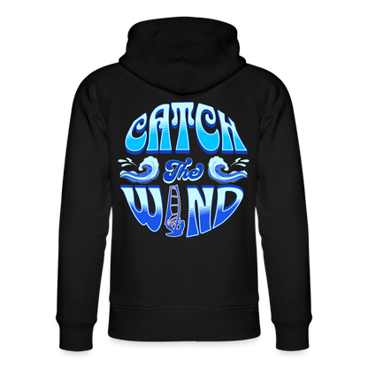 Unisex Bio-Hoodie -catch the wind- - Schwarz