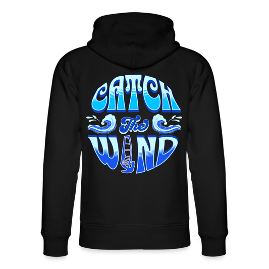 Unisex Bio-Hoodie -catch the wind- - Schwarz