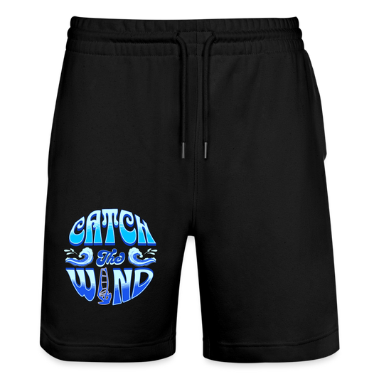 Unisex Bio Joggingshorts -catch the wind- - Schwarz