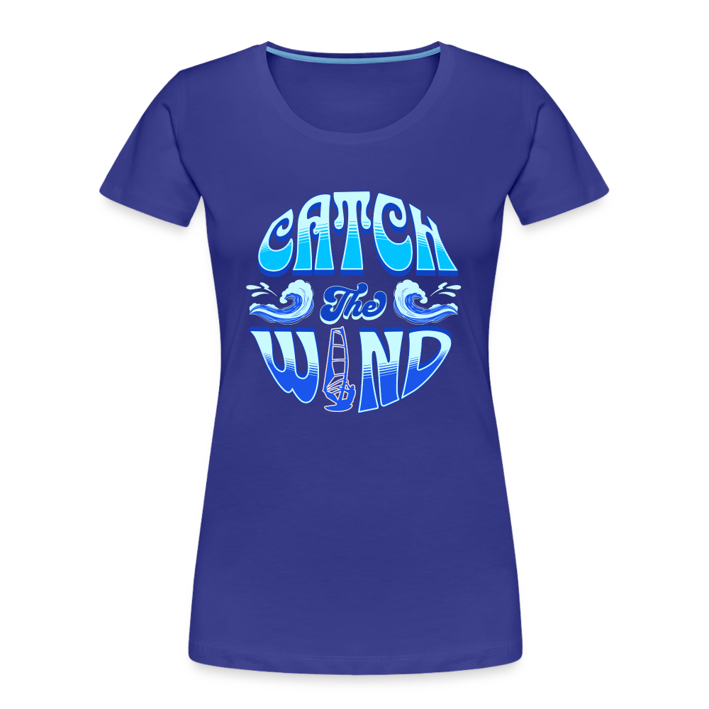 Frauen Premium Bio T-Shirt -catch the wind- - Königsblau