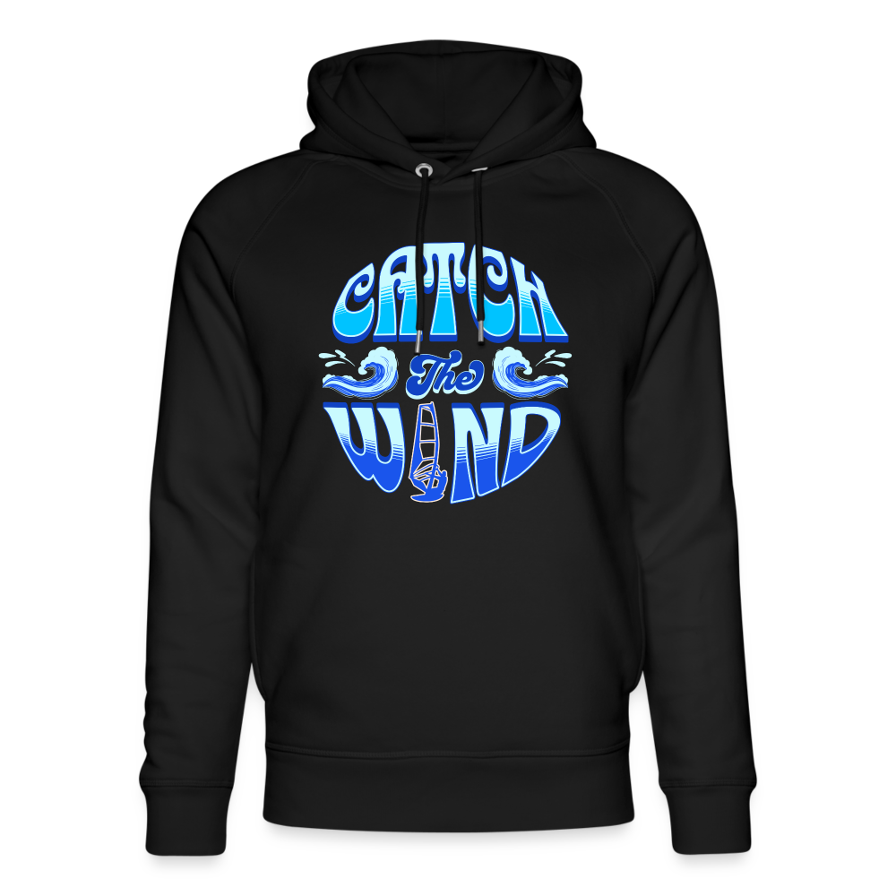 Unisex Bio-Hoodie -catch the wind- - Schwarz