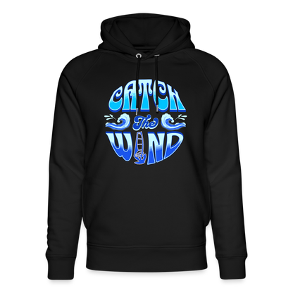 Unisex Bio-Hoodie -catch the wind- - Schwarz